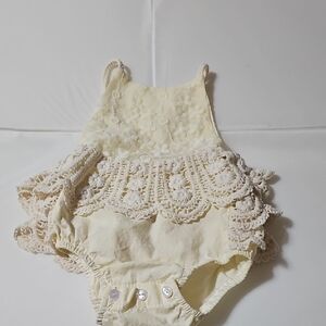 Laney + Sy Mila Crochet Boho Infant Romper